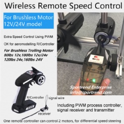 Wireless Remote Control Electric Trolling Motors for Unmanned Surface Vehicle